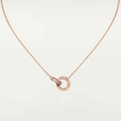 [⭐JeweliWhal]LOVE  FULL DIAMOND PENDANT NECKLACE