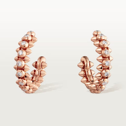 [⭐JeweliWhal]CLASH FULL DIAMOND MEDIUM EARRINGS
