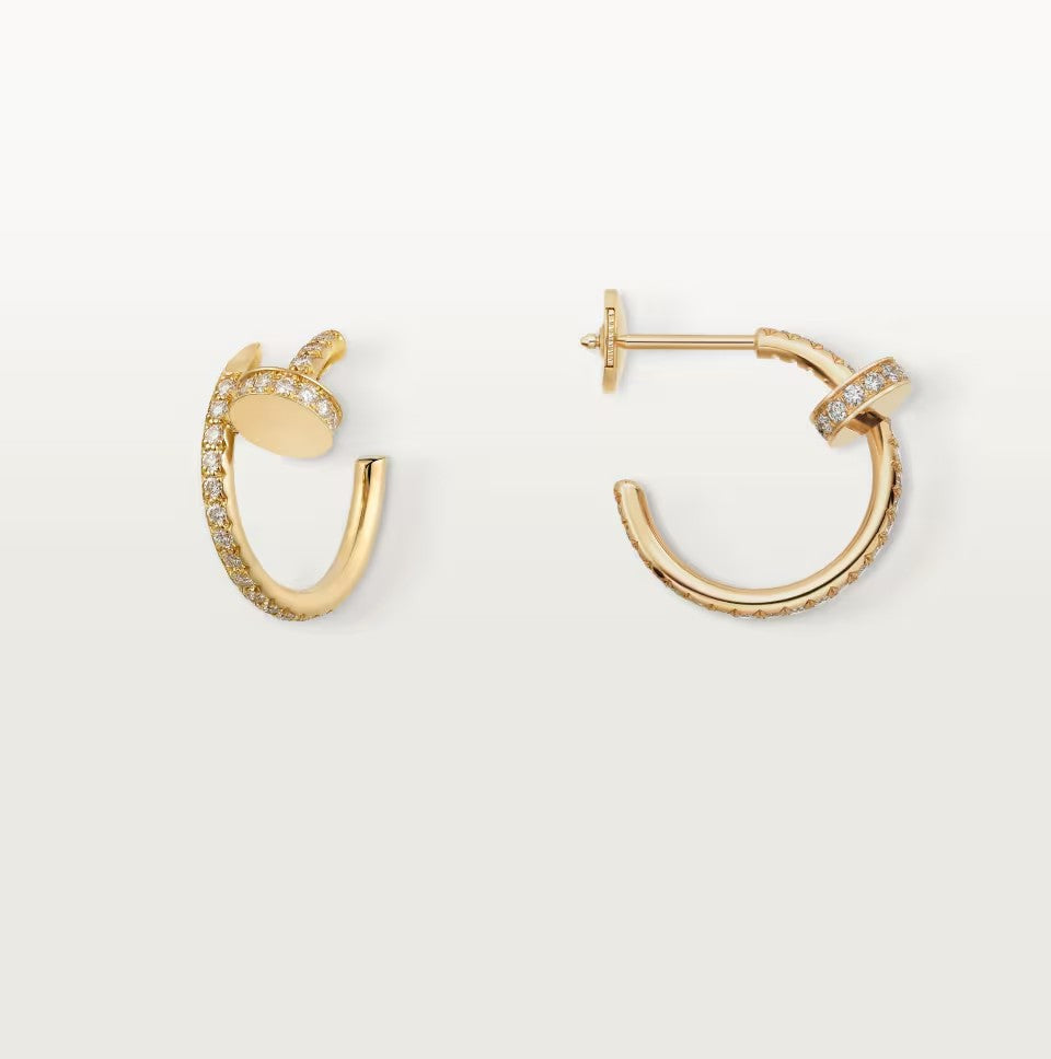 [⭐JeweliWhal]JUSTE FULL DIAMOND SMALL EARRINGS