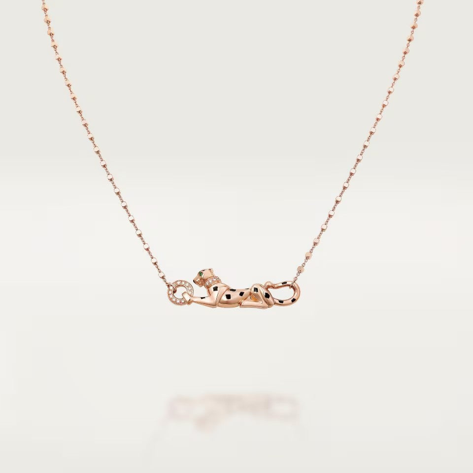 [⭐JeweliWhal]PANTHERE FULL DIAMOND NECKLACE