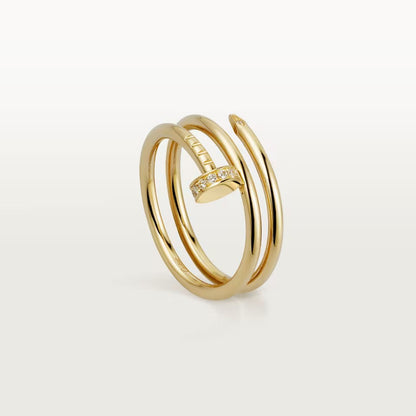 [⭐JeweliWhal]JUSTE RING 4.8MM HALF DIAMOND