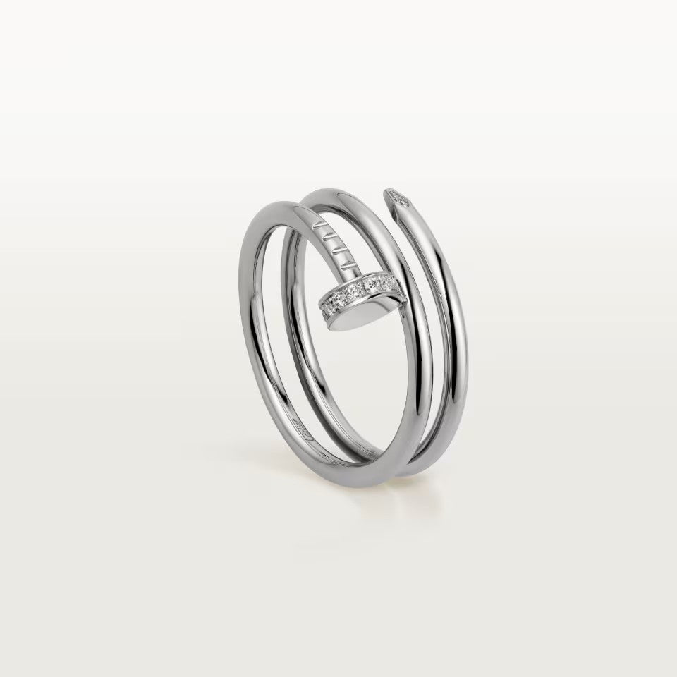 [⭐JeweliWhal]JUSTE RING 4.8MM HALF DIAMOND