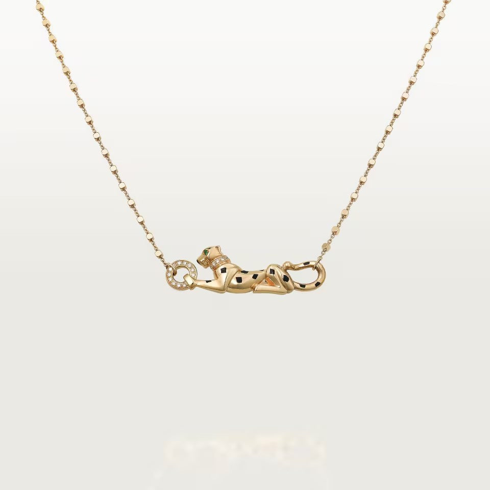 [⭐JeweliWhal]PANTHERE FULL DIAMOND NECKLACE