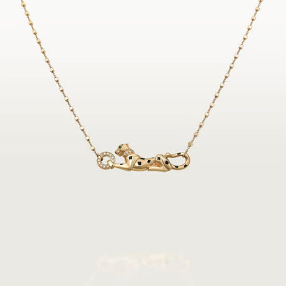 [⭐JeweliWhal]PANTHERE FULL DIAMOND NECKLACE