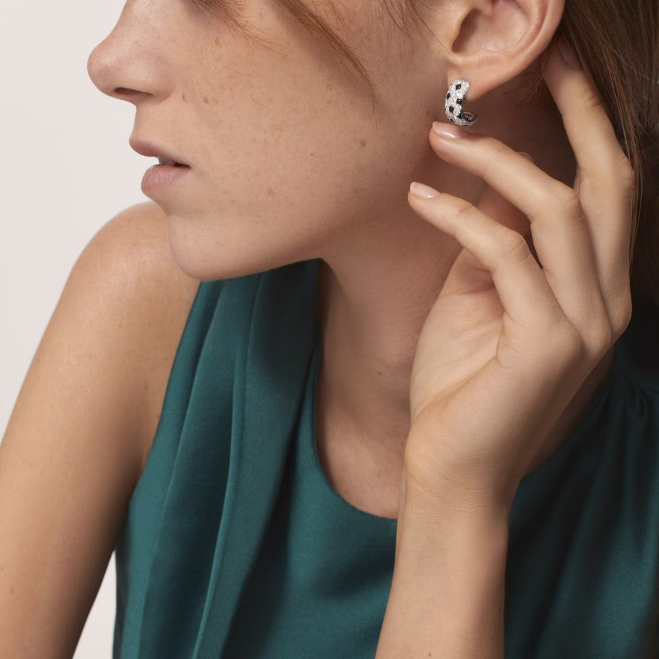 [⭐JeweliWhal]PANTHERE MINI FULL DIAMOND EARRINGS