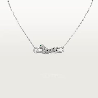 [⭐JeweliWhal]PANTHERE PAVED DIAMOND NECKLACE
