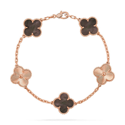 [⭐JeweliWhal] CLOVER 5 MOTIF GRAY MOP BRACELET COLLECTION