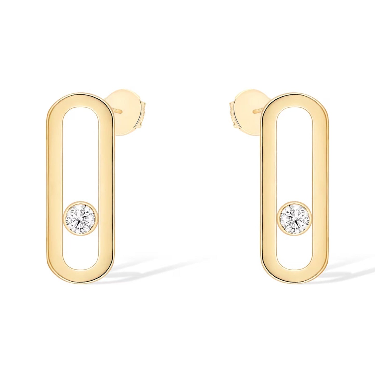 [⭐JeweliWhal]MOVE UNO SMALL 1 DIAMOND EARRINGS
