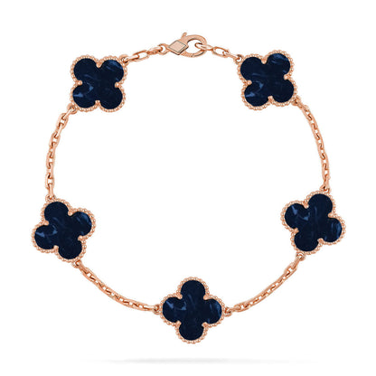 [⭐JeweliWhal]CLOVER 5 MOTIF PIETERSITE BRACELET COLLECTION