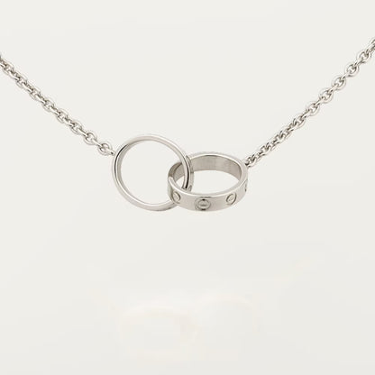 [⭐JeweliWhal]LOVE DOUBLE RING NECKLACE