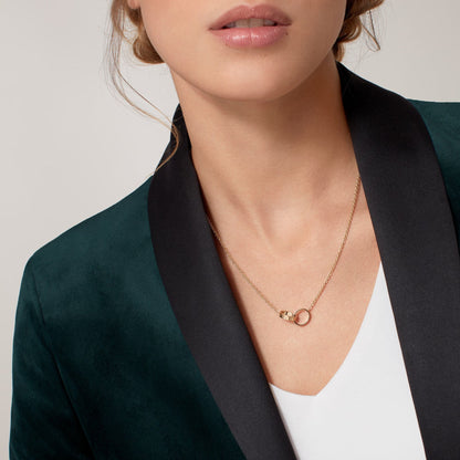 [⭐JeweliWhal]LOVE DOUBLE RING NECKLACE