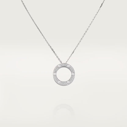 [⭐JeweliWhal]LOVE NECKLACE 16MM  FULL DIAMOND