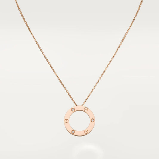 [⭐JeweliWhal]LOVE NECKLACE 16MM 3 DIAMONDS