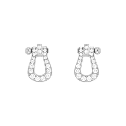 [⭐JeweliWhal]FORCE 10 FULL DIAMOND STUD EARRINGS MINI MODEL