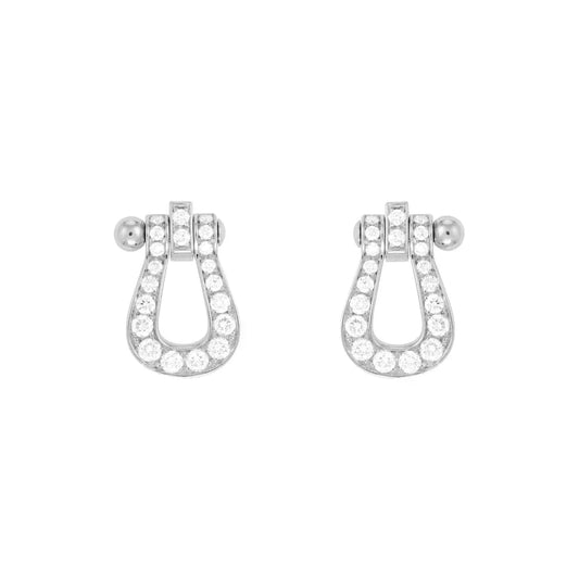 [⭐JeweliWhal]FORCE 10 FULL DIAMOND STUD EARRINGS MINI MODEL
