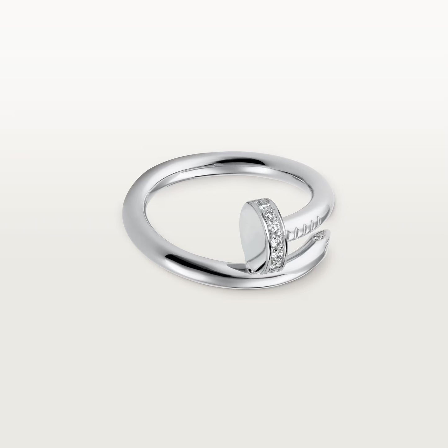 [⭐JeweliWhal]JUSTE RING 2.6MM HALF DIAMOND