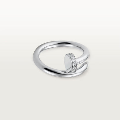 [⭐JeweliWhal]JUSTE RING 2.6MM HALF DIAMOND