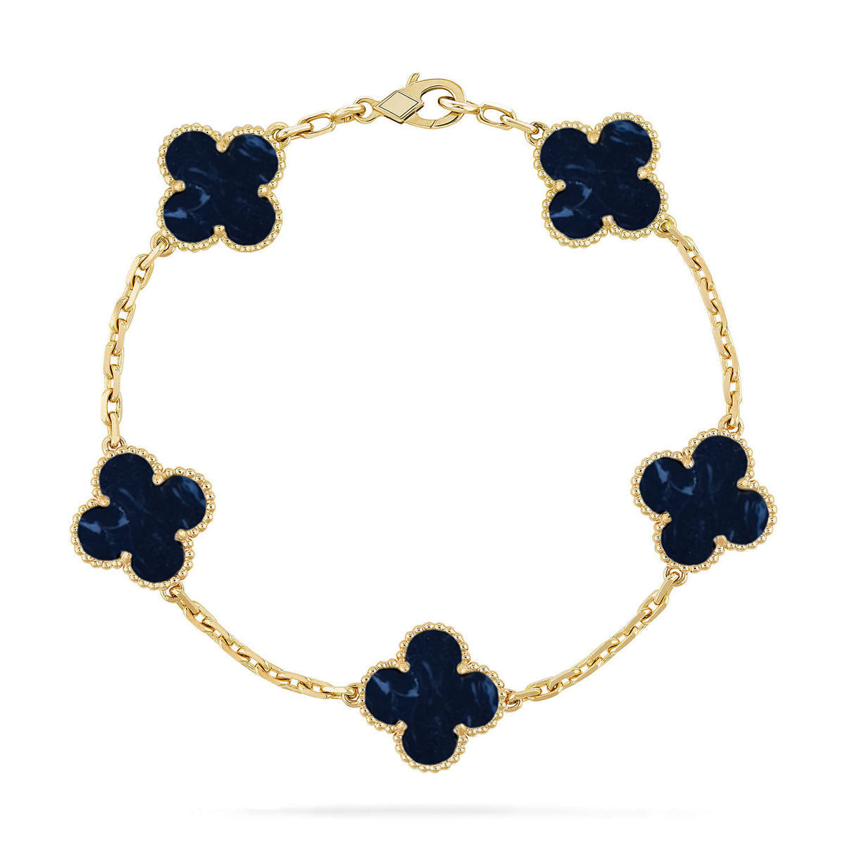 [⭐JeweliWhal]CLOVER 5 MOTIF PIETERSITE BRACELET COLLECTION