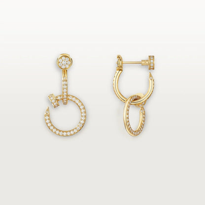 [⭐JeweliWhal]JUSTE FULL DIAMOND DOUBLE EARRINGS