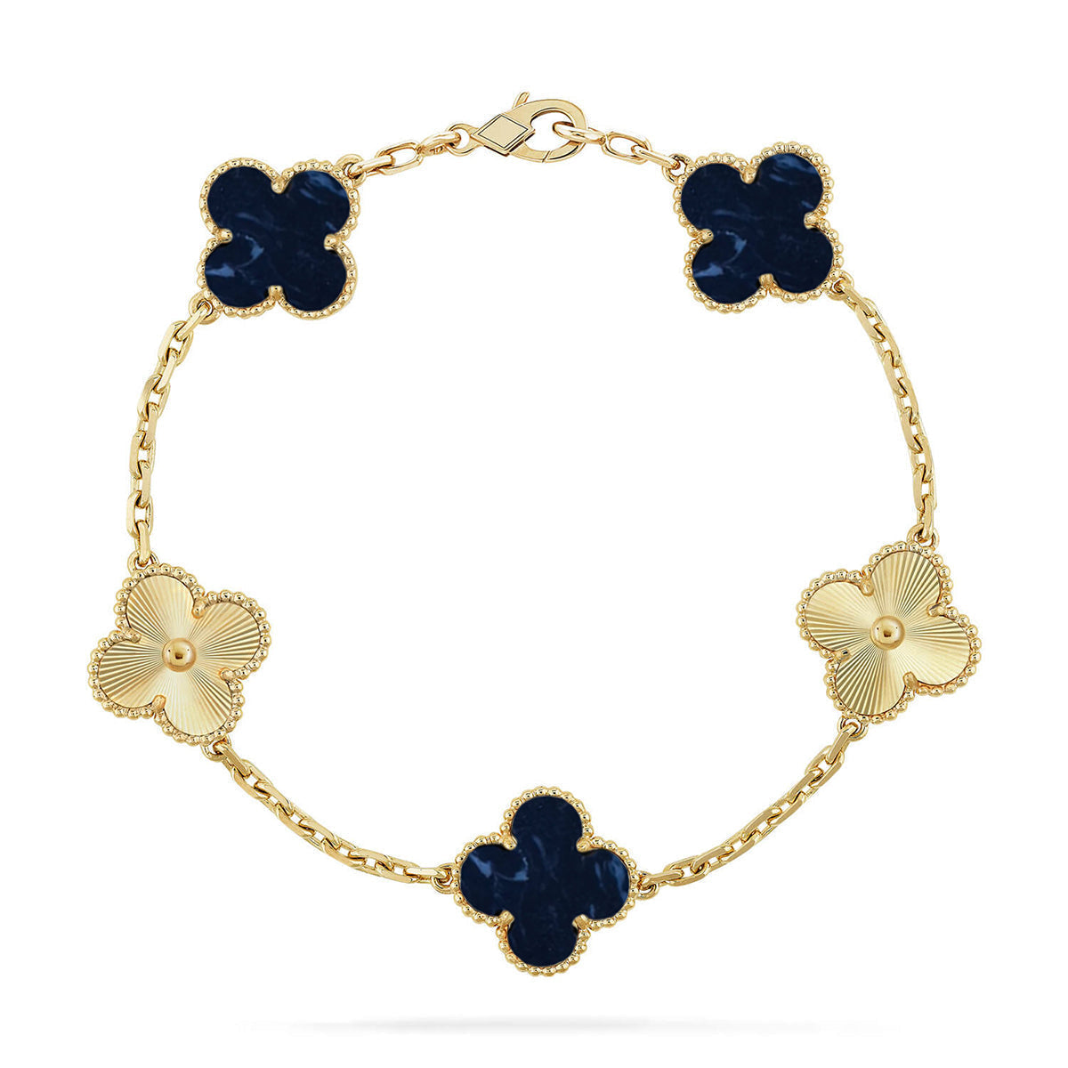 [⭐JeweliWhal]CLOVER 5 MOTIF PIETERSITE BRACELET COLLECTION