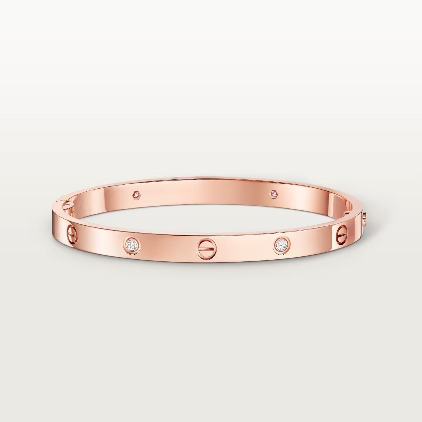 [⭐JeweliWhal]LOVE BRACELET 4.8MM 4 DIAMONDS