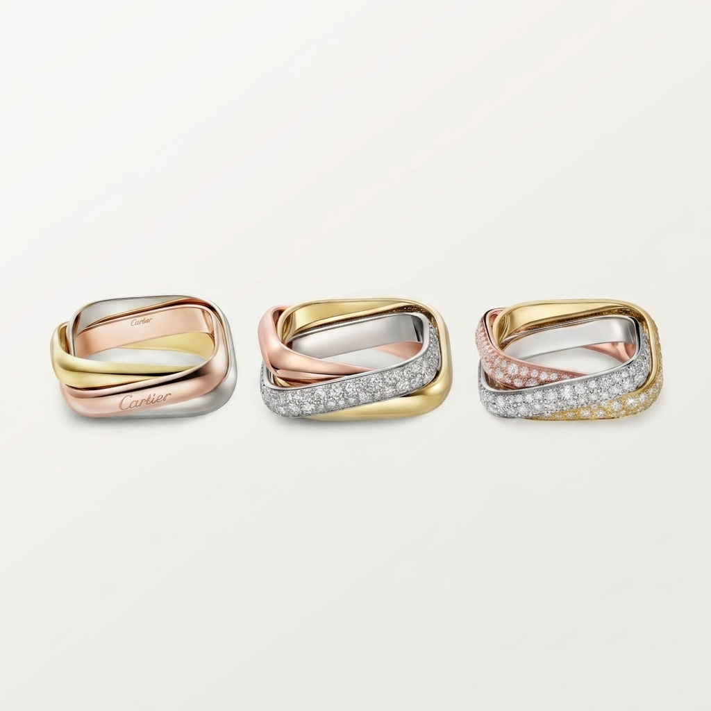 [⭐JeweliWhal]TRINITY 3.5MM CUSHION RING COLLECTION