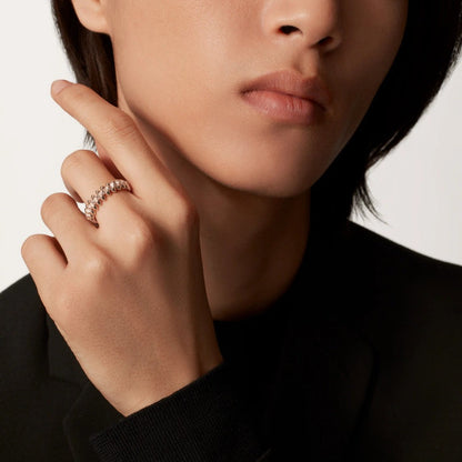 [⭐JeweliWhal]CLASH 6.4MM SMALL FULL DIAMOND RING