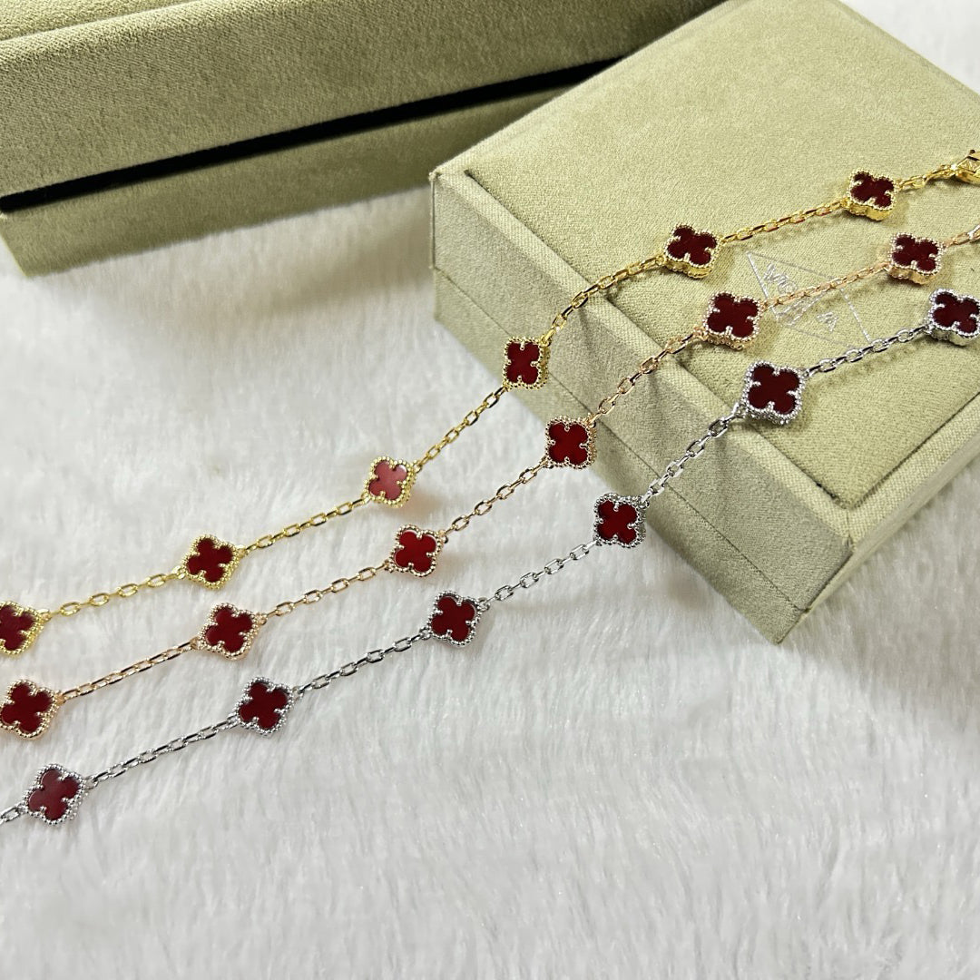 [⭐JeweliWhal]KLEEBKATT 6 MOTIVE ROTER ACHAT ARMBAND