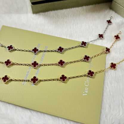 [⭐JeweliWhal]KLEEBKATT 6 MOTIVE ROTER ACHAT ARMBAND
