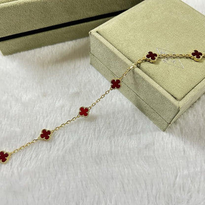 [⭐JeweliWhal]KLEEBKATT 6 MOTIVE ROTER ACHAT ARMBAND