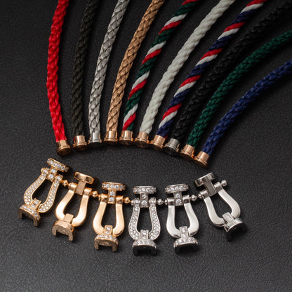 [⭐JeweliWhal]FORCE GROSSES HUFEISEN OHNE DIAMANT ARMBAND ROSÉGOLD