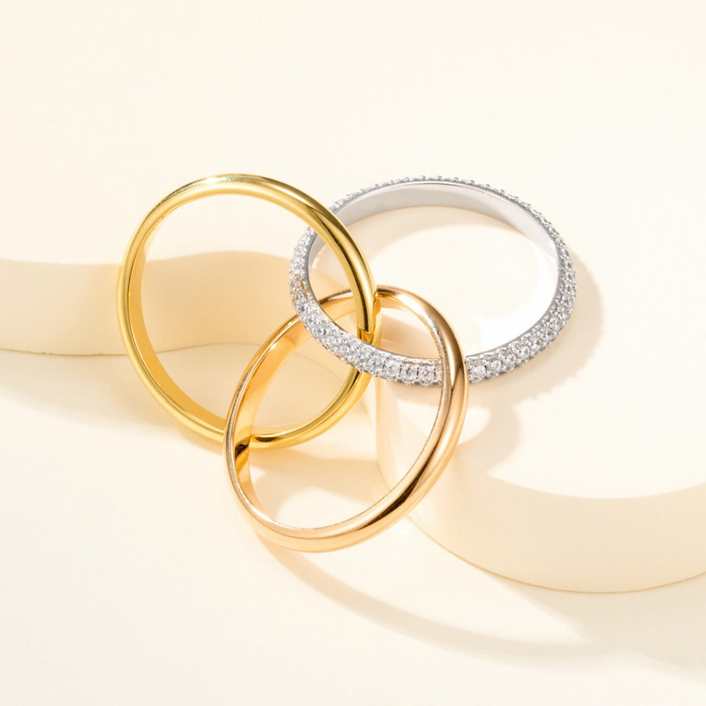[⭐JeweliWhal]TRINITY 2.5MM RING COLLECTION