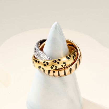 [⭐JeweliWhal]TRINITY  RING LEOPARD PRINT
