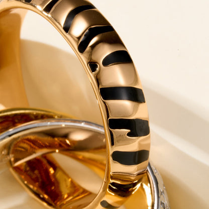[⭐JeweliWhal]TRINITY  RING LEOPARD PRINT