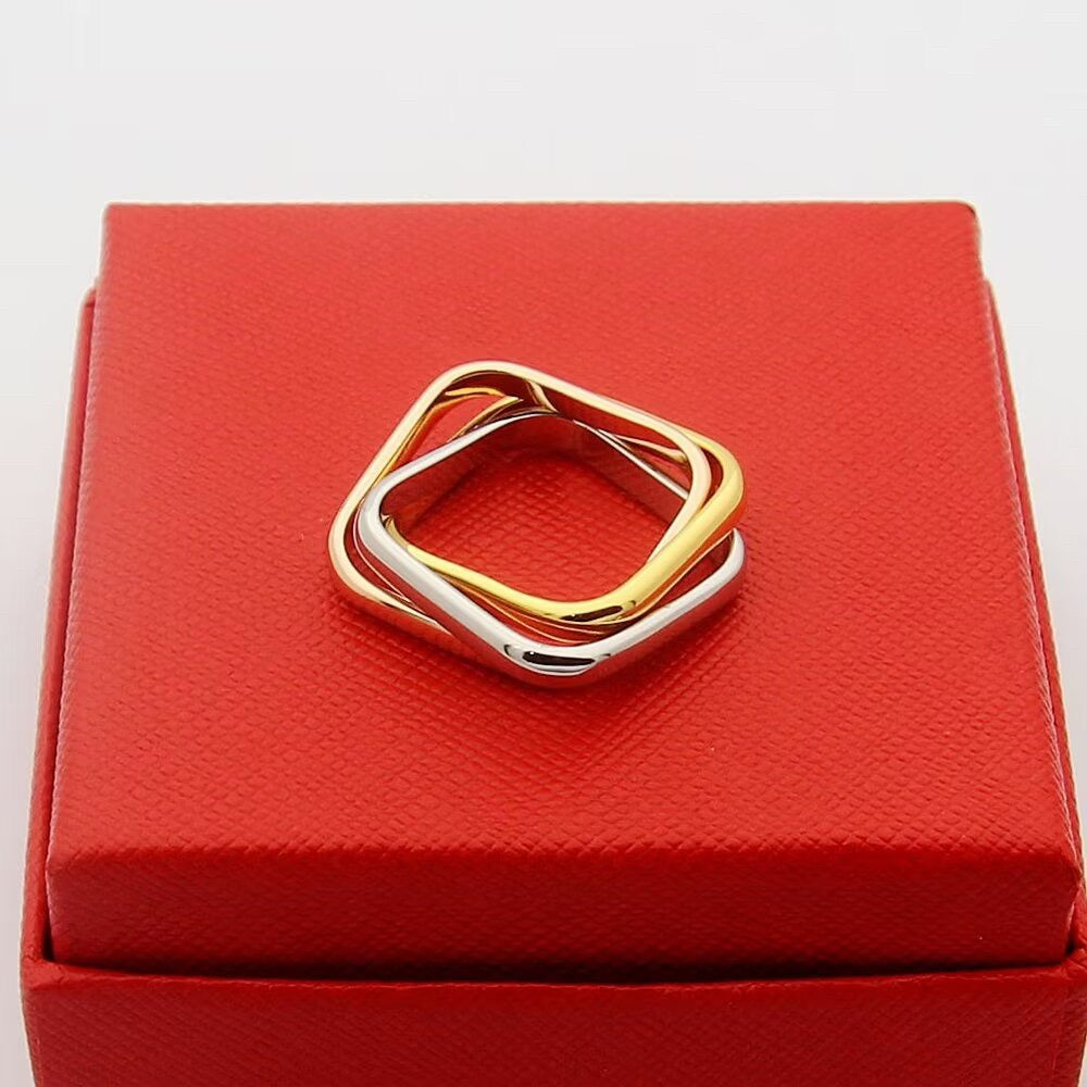 [⭐JeweliWhal]TRINITY 3.5MM CUSHION RING COLLECTION