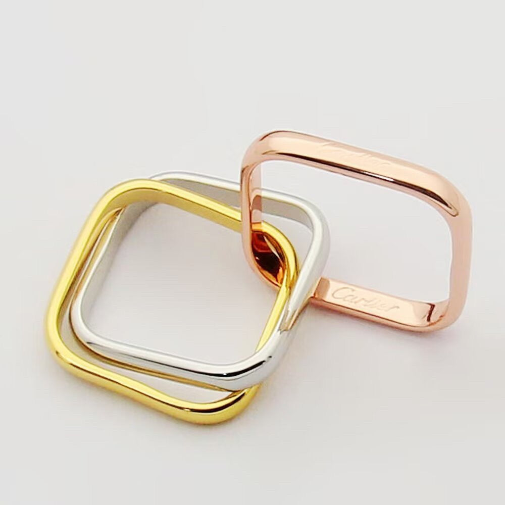 [⭐JeweliWhal]TRINITY 3.5MM CUSHION RING COLLECTION