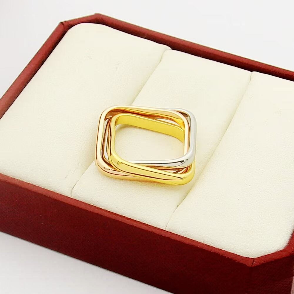 [⭐JeweliWhal]TRINITY 3.5MM CUSHION RING COLLECTION
