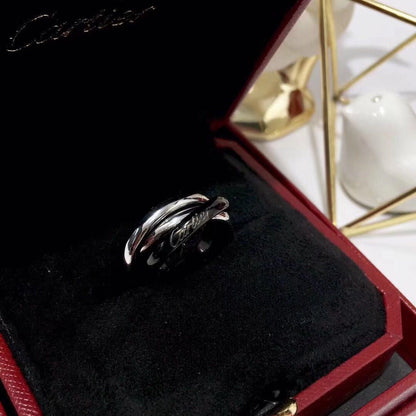 [⭐JeweliWhal]TRINITY 3.2MM RING BLACK CERAMIC
