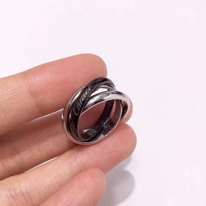 [⭐JeweliWhal]TRINITY 3.2MM RING BLACK CERAMIC