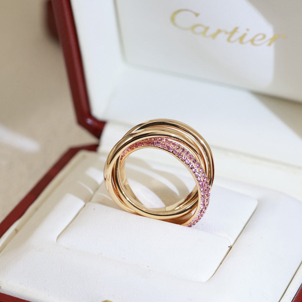 [⭐JeweliWhal]TRINITY 3.2MM RING PINK DIAMOND