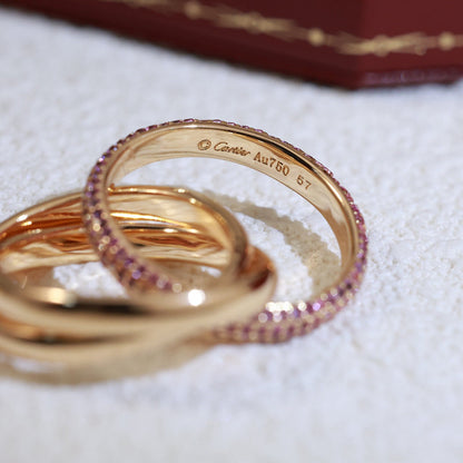 [⭐JeweliWhal]TRINITY 3.2MM RING PINK DIAMOND
