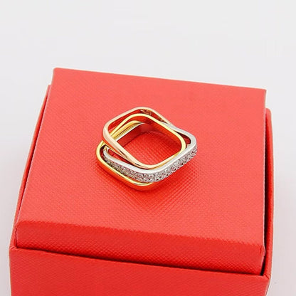 [⭐JeweliWhal]TRINITY 3.5MM CUSHION RING COLLECTION