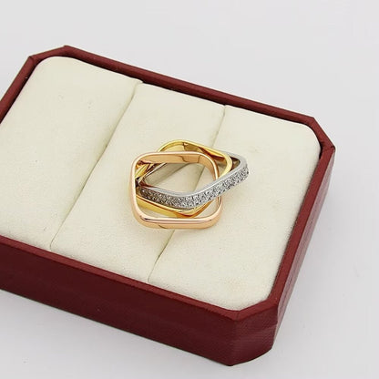 [⭐JeweliWhal]TRINITY 3.5MM CUSHION RING COLLECTION