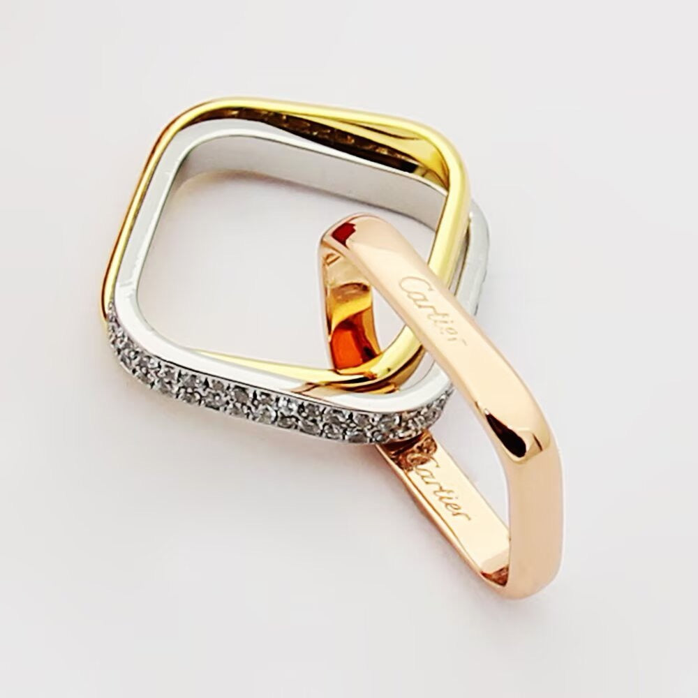 [⭐JeweliWhal]TRINITY 3.5MM CUSHION RING COLLECTION