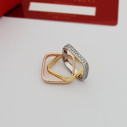 [⭐JeweliWhal]TRINITY 3.5MM CUSHION RING COLLECTION