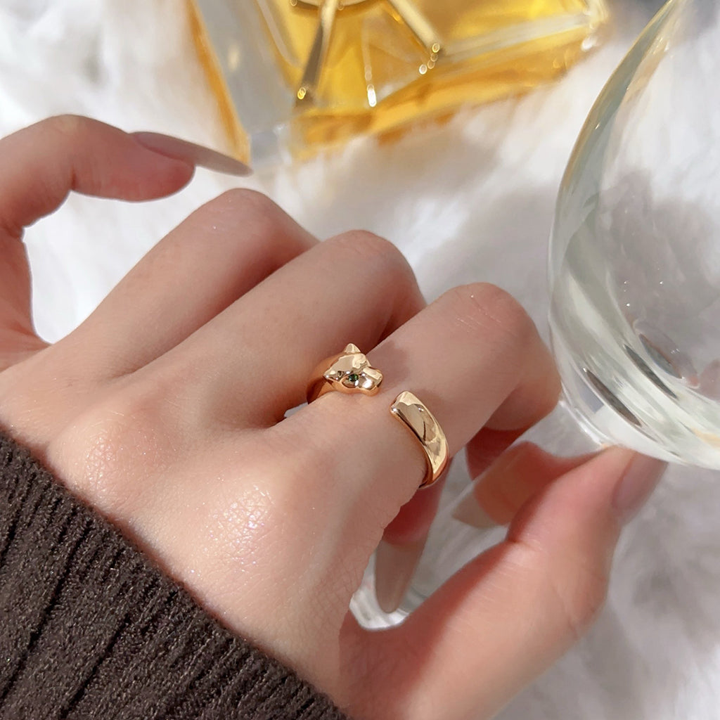 [⭐JeweliWhal]PANTHERE NO DIAMOND SMALL RING