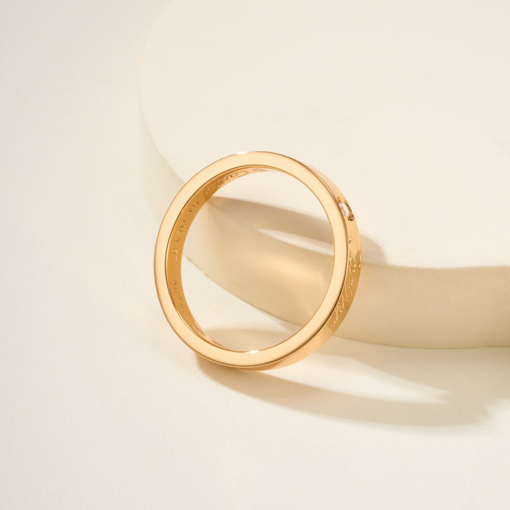 [⭐JeweliWhal]LOVE RING 4MM 1 DIAMOND