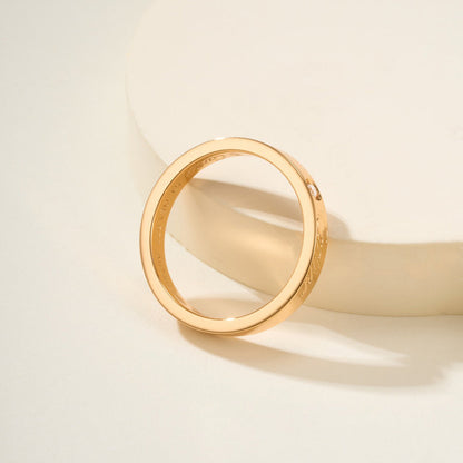 [⭐JeweliWhal]LOVE RING 4MM 1 DIAMOND