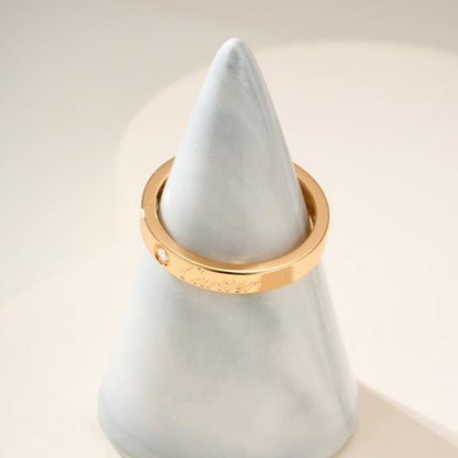 [⭐JeweliWhal]LOVE RING 4MM 1 DIAMOND