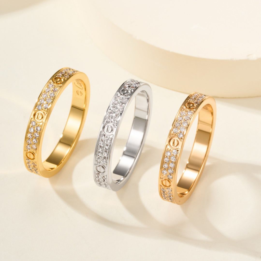 [⭐JeweliWhal]LOVE RING 2.65MM DIAMOND